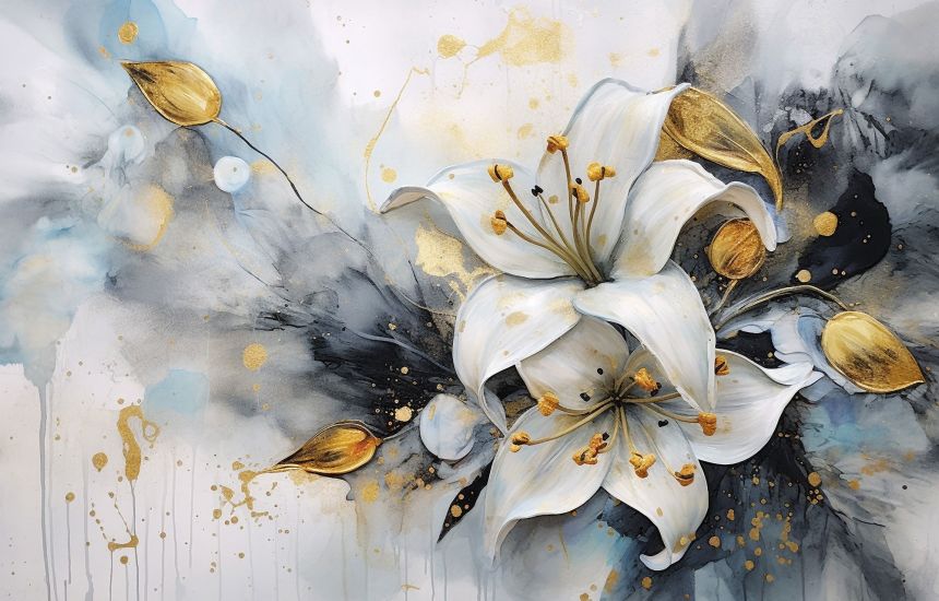 Customized wall mural, Flowers, Lilies, 10051, Vavex