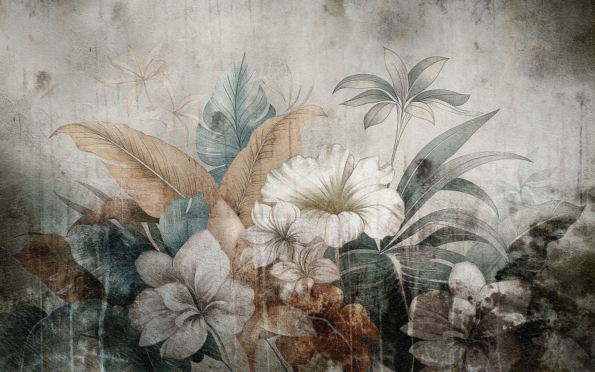 Customized wall mural, Flowers and leaves, 10080, Vavex