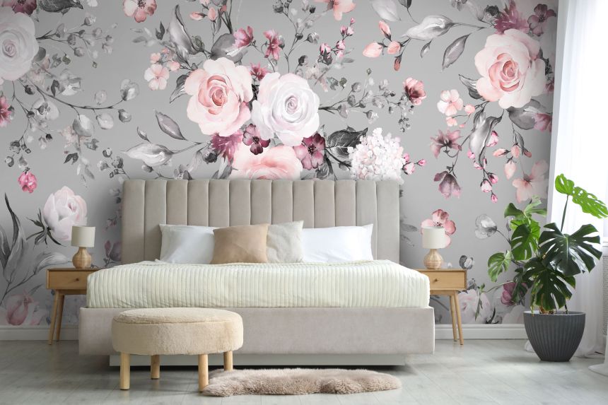 Customized non-woven wall mural, Flowers, 10135, Vavex