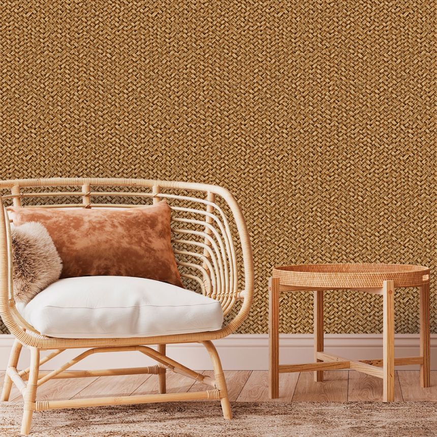 Luxury non-woven wallpaper, green, imitation mat, Z57716, Architexture 2,  Zambaiti Parati