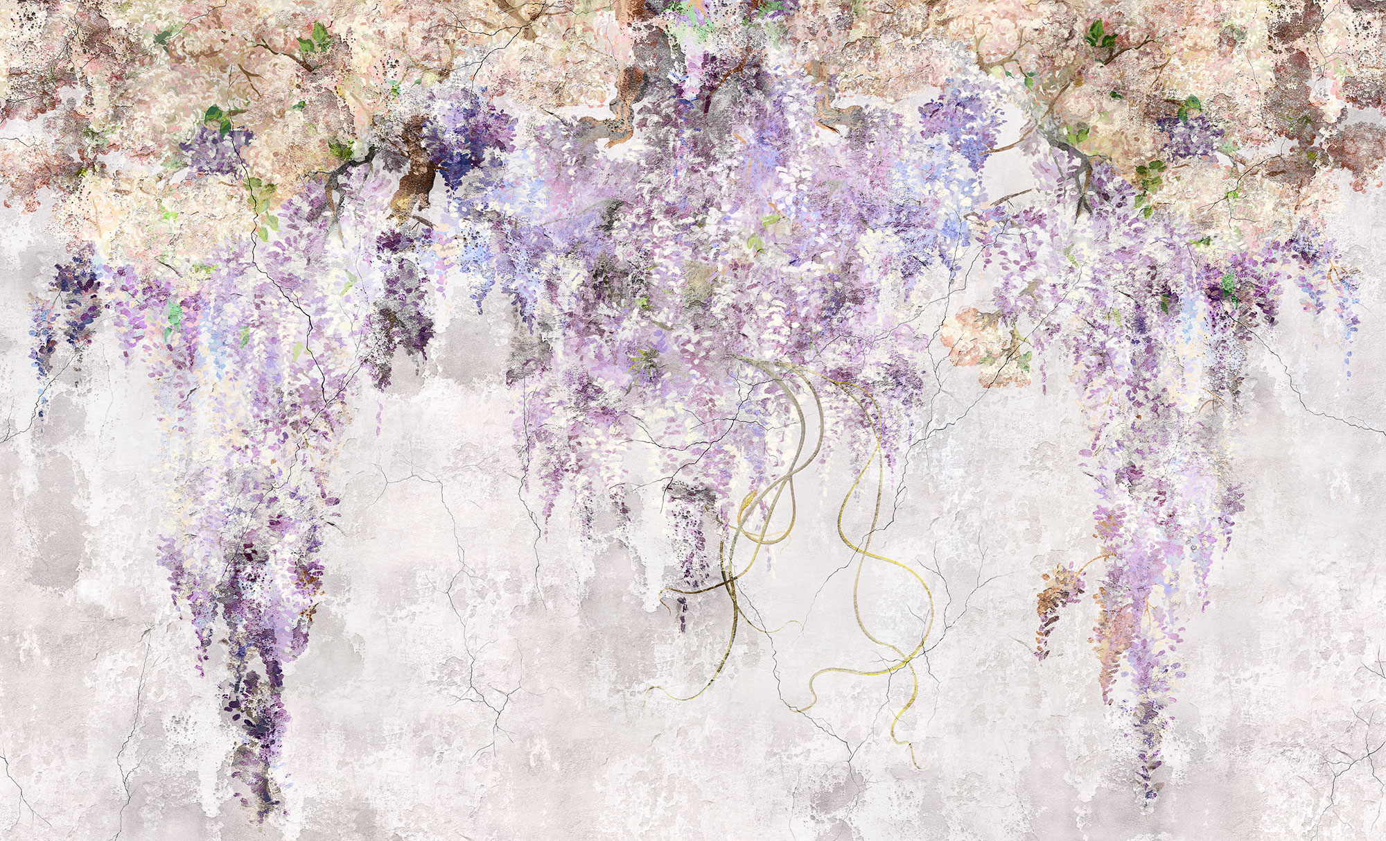 Customized wall mural, Flowers, Wisteria, 10136, Vavex