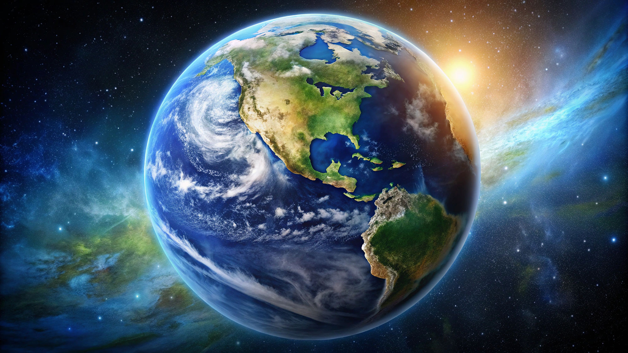 Customized non-woven wall mural, Space, Globe, 10141, Vavex