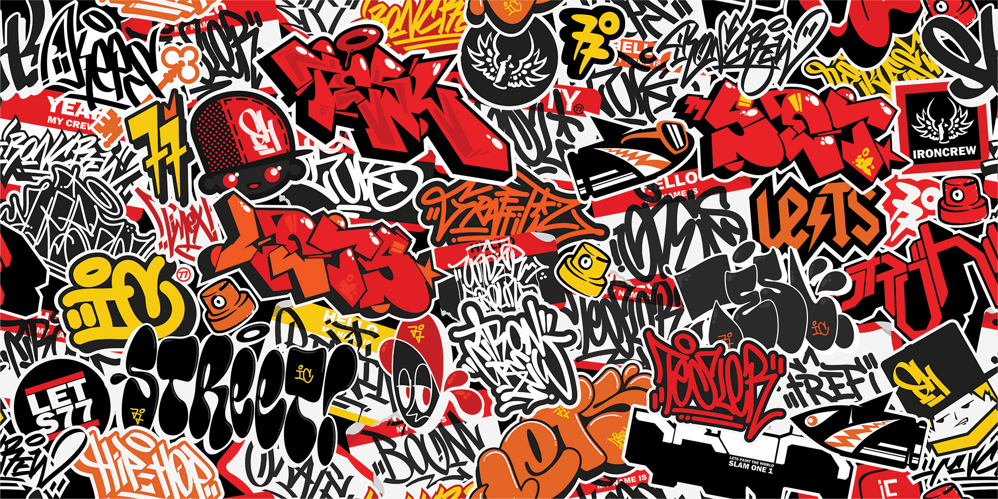 Customized non-woven wall mural, Graffiti, 10144, Vavex