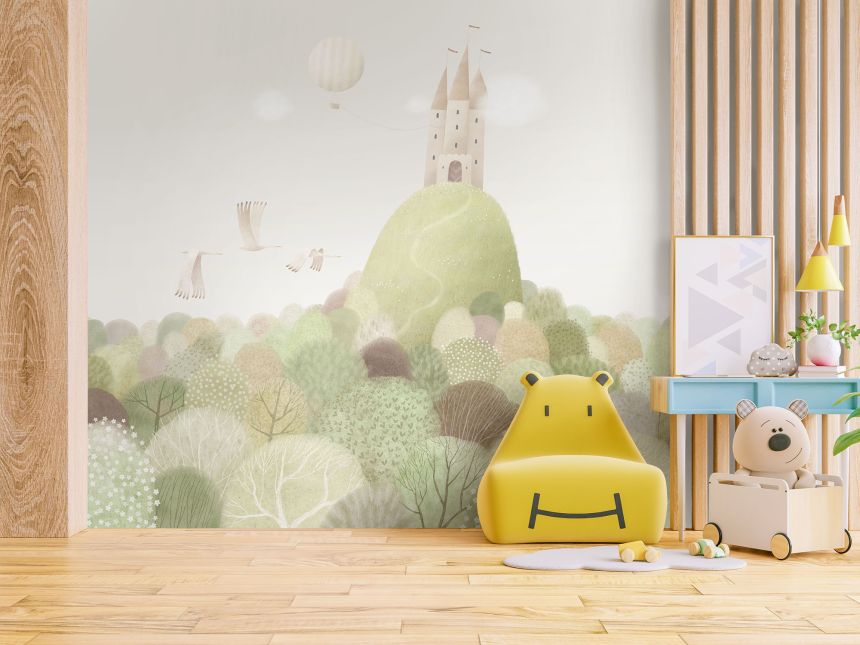 Customized children's wall mural, Castle on the Rock, 10154, Vavex