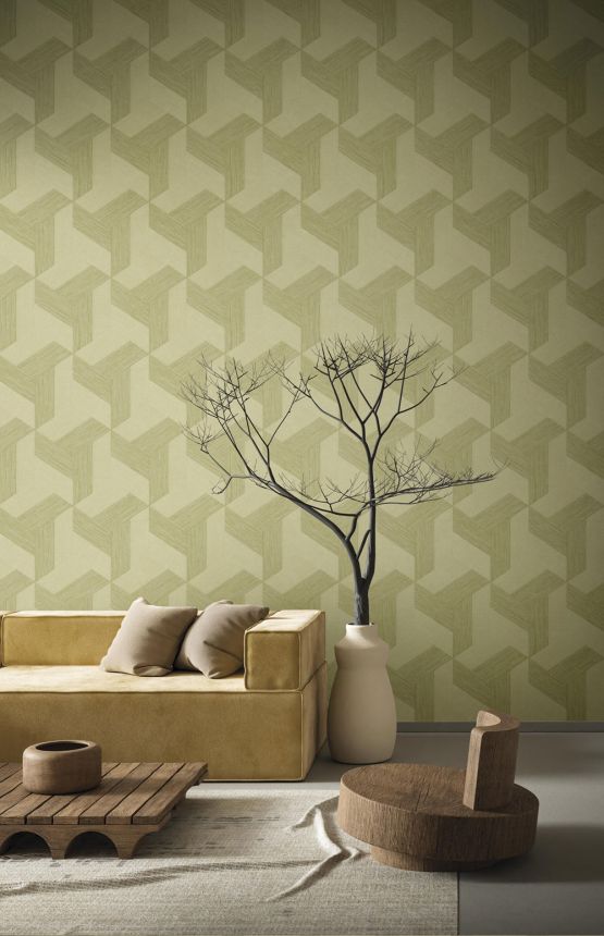 Non-woven wallpaper, geometric, beige, 27502, Sintesi, Cristiana Masi by Parato