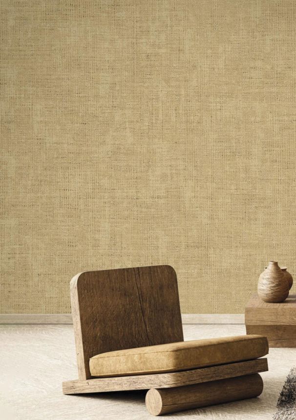 Non-woven wallpaper, fabric imitation, beige, 27561, Sintesi, Cristiana Masi by Parato