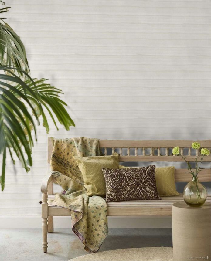 Wallpaper, cream, stripes, 32430, Vitalis, Parato by Cristiana Masi
