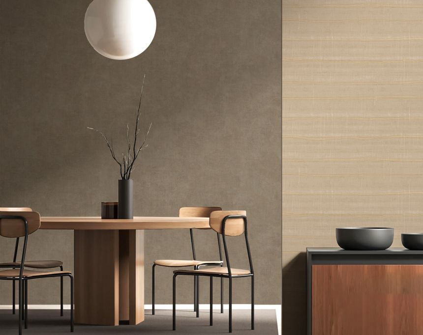 Wallpaper, brown-gold, stripes, 32433, Vitalis, Parato by Cristiana Masi