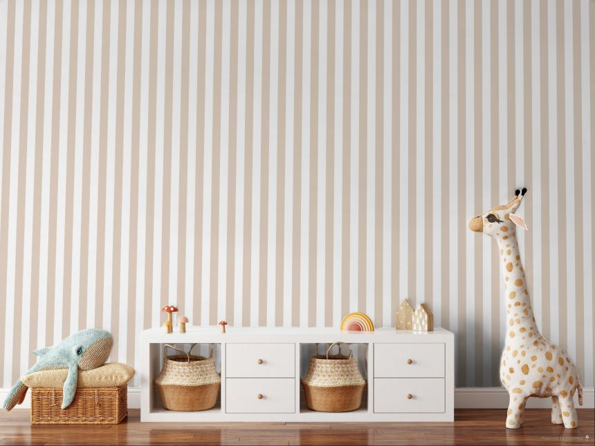 Wallpaper, beige, stripes, 38442, Top Stripes, Parato by Cristiana Masi