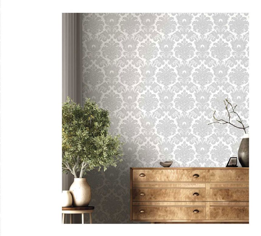 Non-woven wallpaper, beige, baroque pattern, 23613, The Best Classic & Elegant, Cristiana Masi by Parato