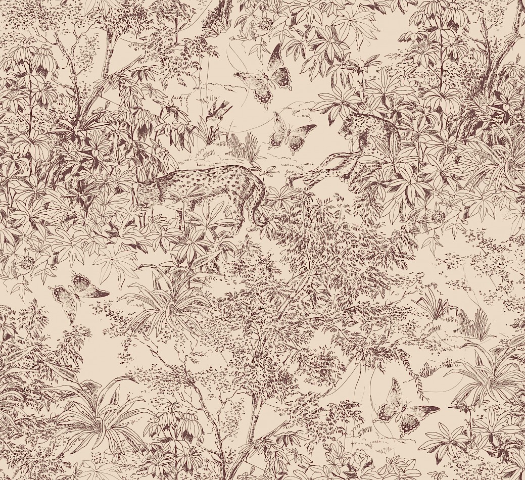 Wallpaper, beige-brown, leopard, nature, ZON205, Amazone, Masureel