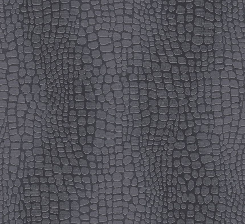 Wallpaper, grey-black, leather imitation, ZON302, Amazone, Masureel