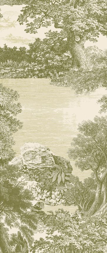 Mural wallpaper, green, forest, trees, DGSAL1031-260, Amazone, Masureel