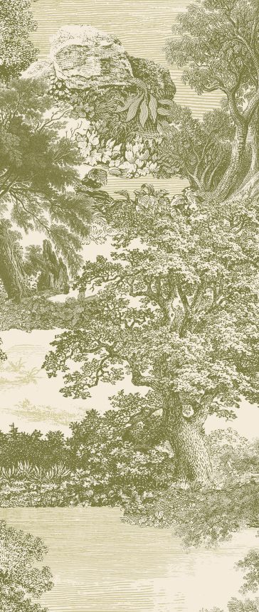 Mural wallpaper, green, forest, trees, DGSAL1033-300, Amazone, Masureel