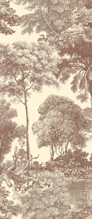 Mural wallpaper, brown, forest, trees, DGSAL1042-260, Amazone, Masureel