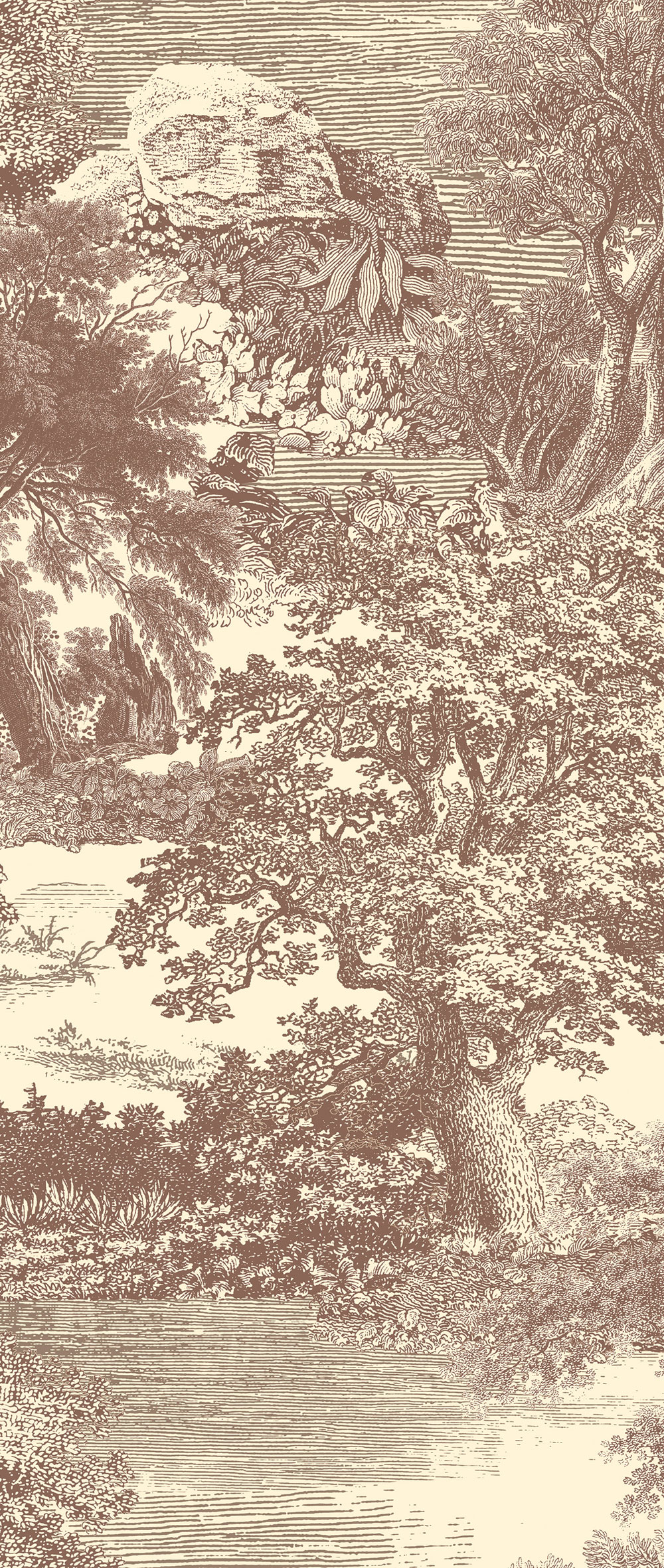 Mural wallpaper, brown, forest, trees, DGSAL1043-260, Amazone, Masureel