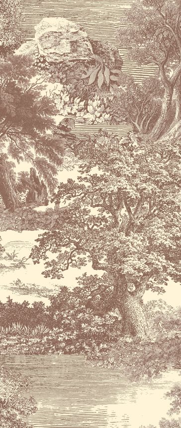 Mural wallpaper, brown, forest, trees, DGSAL1043-260, Amazone, Masureel