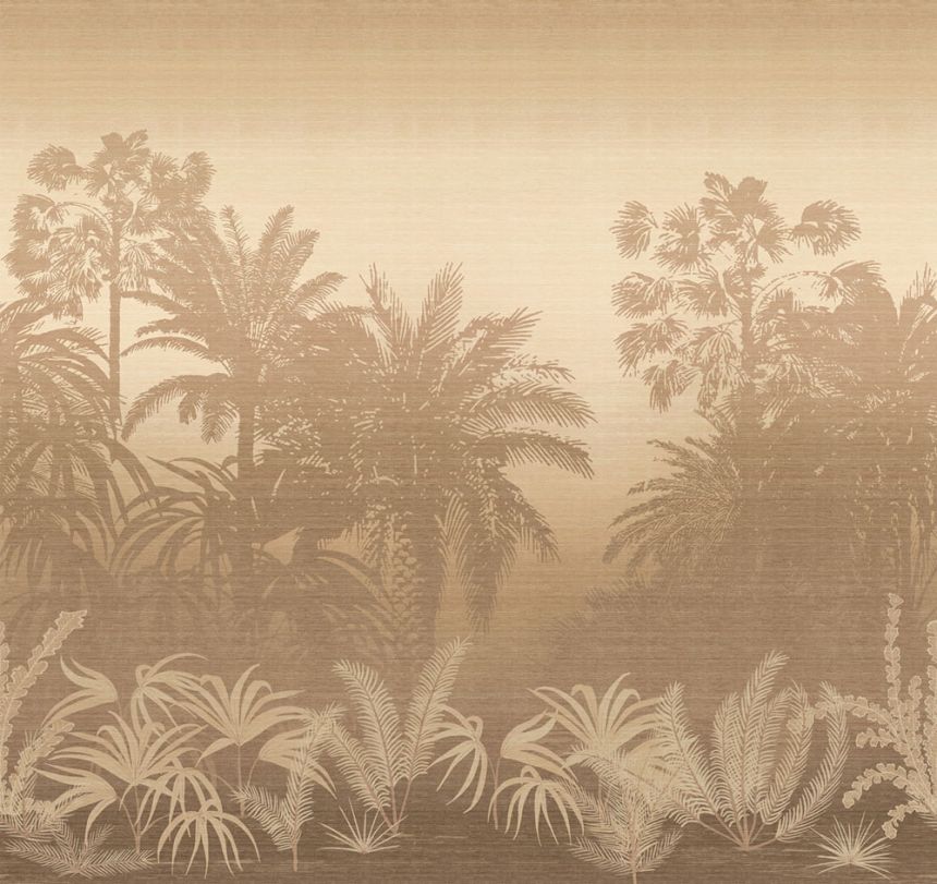 Mural wallpaper, brown-beige, palms, DGZON1043-300, Amazone, Masureel