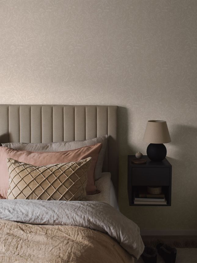 Wallpaper, beige, flowers, grasses, 38737, Borosan Hem, Boråstapeter