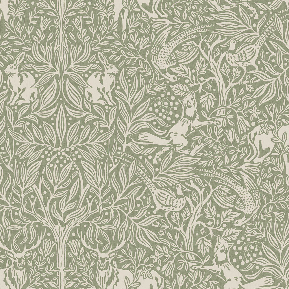 Green wallpaper, trees, leaves, animals, 2046, Icons, Borastapeter