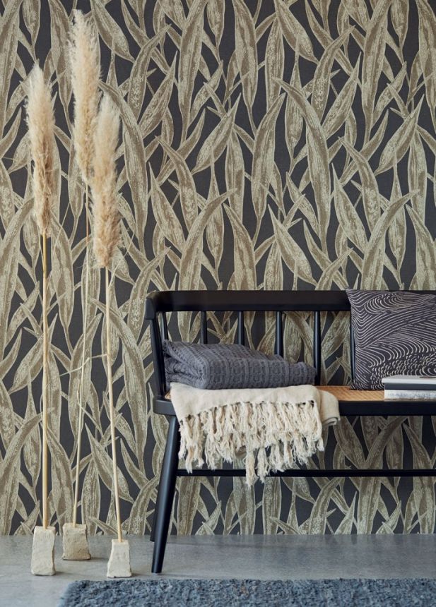 Non-woven wallpaper 300805, Leaves, Grass, Waterfront, Eijffinger