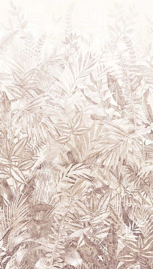 Mural wallpaper, brown, leaves, 350707, Riviera Maison, Eijffinger