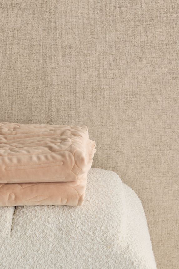 Wallpaper, grey-beige, fabric imitation, 350590, Riviera Maison, Eijffinger