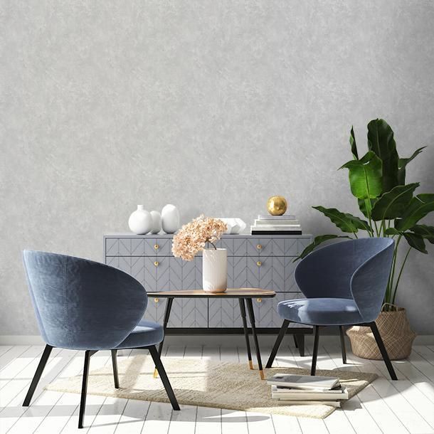 Luxury wallpaper, grey-silver, fabric effect, Z30342, Casa 8, Trussardi