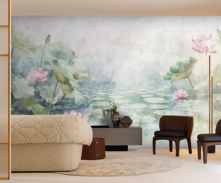 Luxury wall mural, water lilies, Z30369, Casa 8, Trussardi