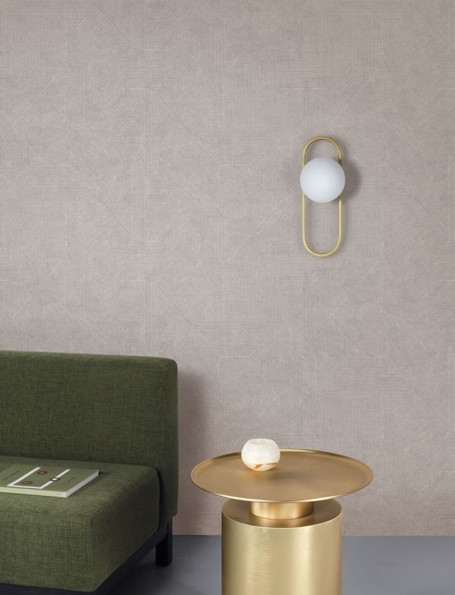 Wallpaper, grey, fabric imitation, PRI404, The Texture Book, Masureel