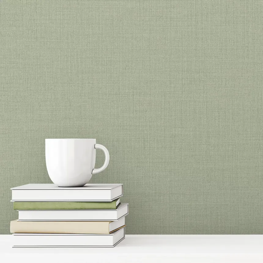 Wallpaper, green, fabric effect, IC1013, Little Dreamers, Grandeco