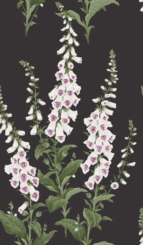 Wallpaper, black, flowers, 130305, Concerto, Graham Brown Premium