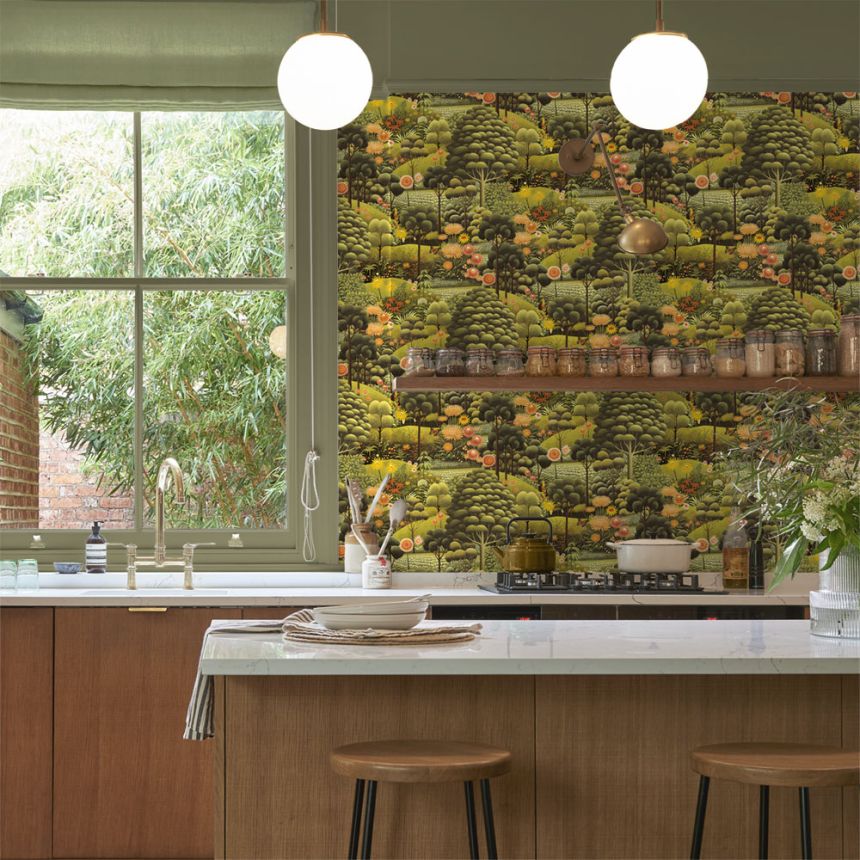 Wallpaper, green, landscape, flowers, trees, 127925, Arboretum, Graham Brown Premium