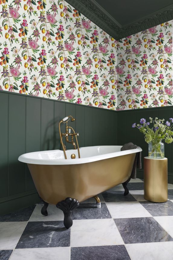 Wallpaper, white, flowers, passionflower, 127919, Arboretum, Graham Brown Premium
