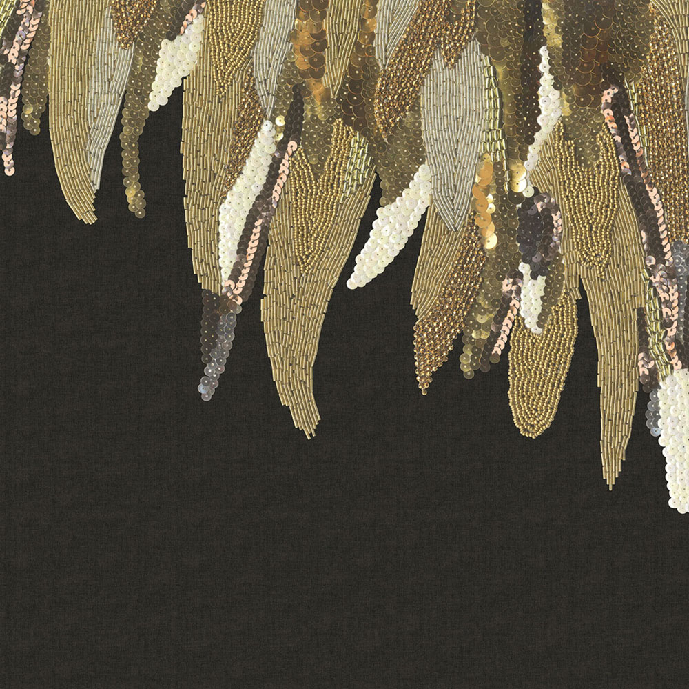 Non-woven mural wallpaper Glitters, Beads 307408, 280 x 280 cm, Museum, Eijffinger