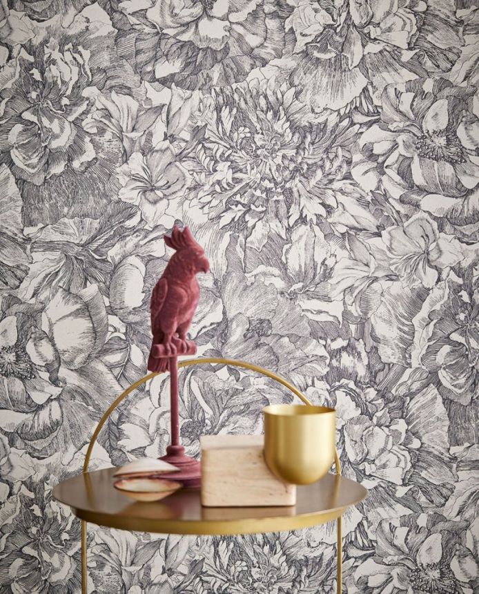 Non-woven wallpaper Flowers, 307346, Museum, Eijffinger