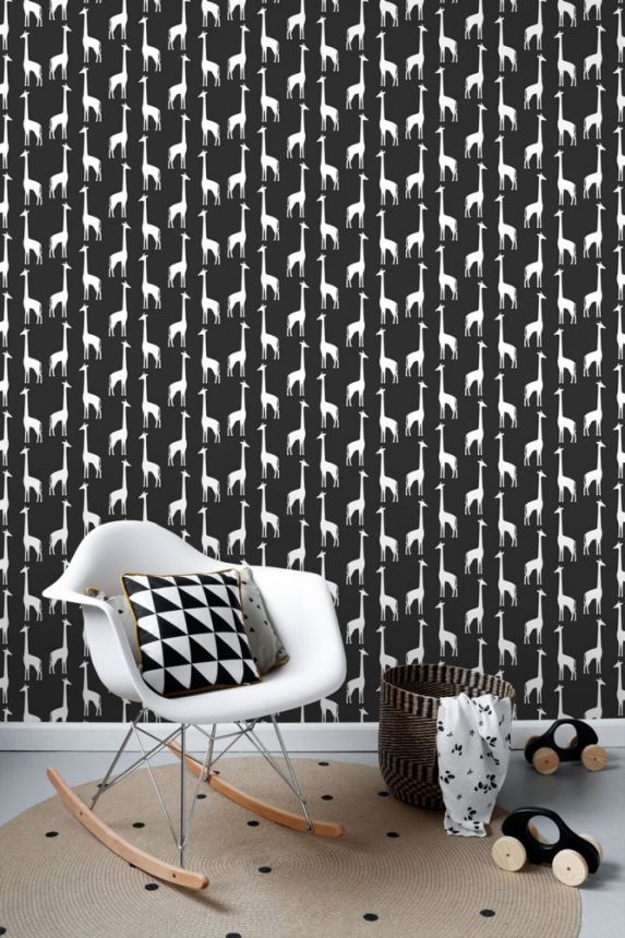 Children's non-woven wallpaper 139062, Giraffes, Let's play, Esta