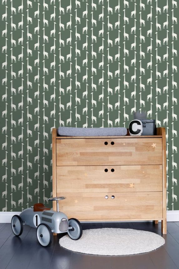 Children's non-woven wallpaper 139059, Giraffes, Let's play, Esta