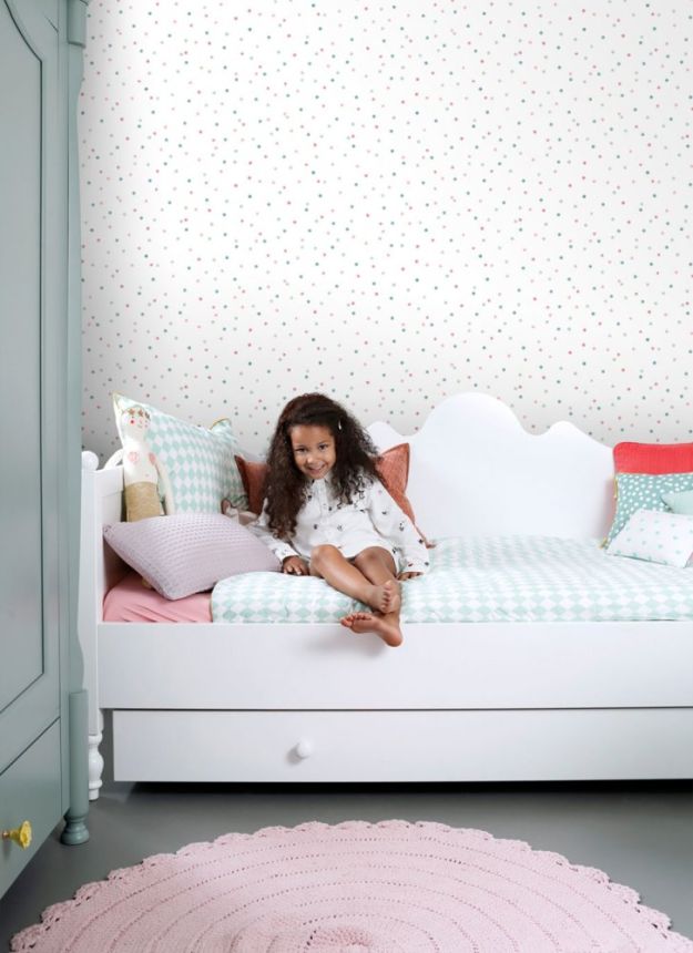Children's non-woven wallpaper 139049, Polka dots, Let's play, Esta