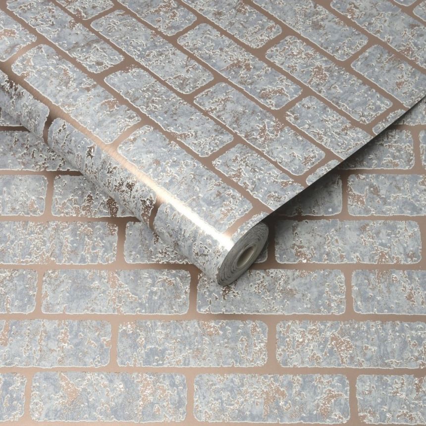 Luxury vinyl wallpaper Bricks 106522, Milan, Vittorio, Graham & Brown