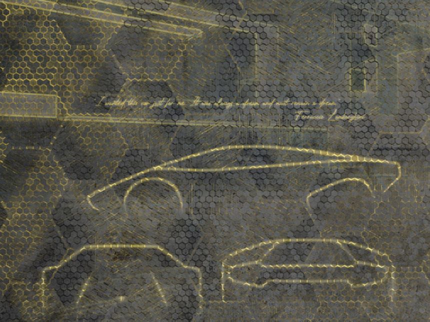 Luxury graphic wall mural Z90057, 330 x 300 cm, Automobili Lamborghini 2, Zambaiti Parati