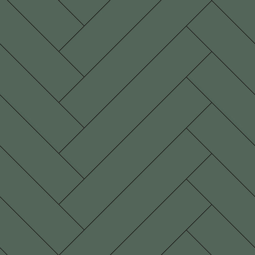 Dark green non-woven wallpaper with a parquet pattern 139222, Art Deco, Esta