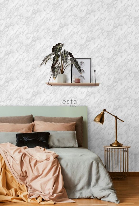 Gray marble non-woven wallpaper 139195, Art Deco, Esta
