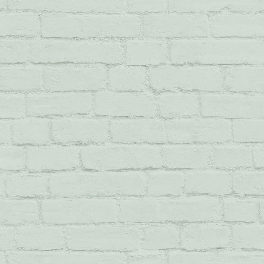 Non-woven green brick wallpaper 139193, Art Deco, Esta