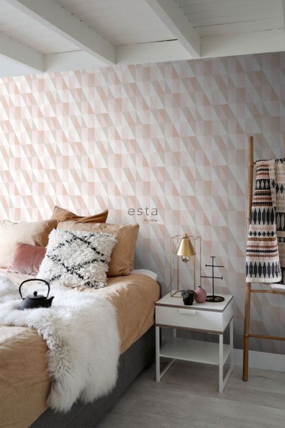 Non-woven wallpaper with triangles 138922, Little Bandits, Art Deco, Esta