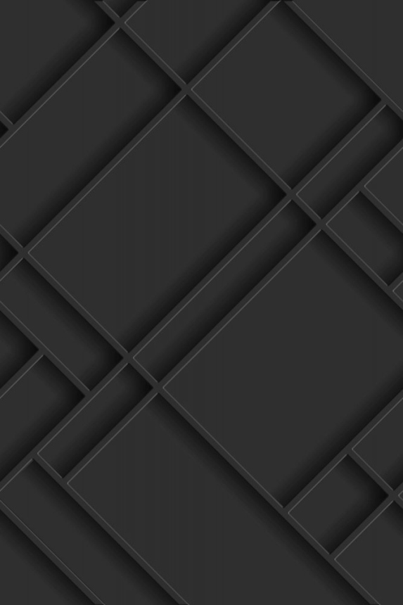 Non-woven 3d wall murals, black panel 158937, 200x300cm, Black & White, Esta