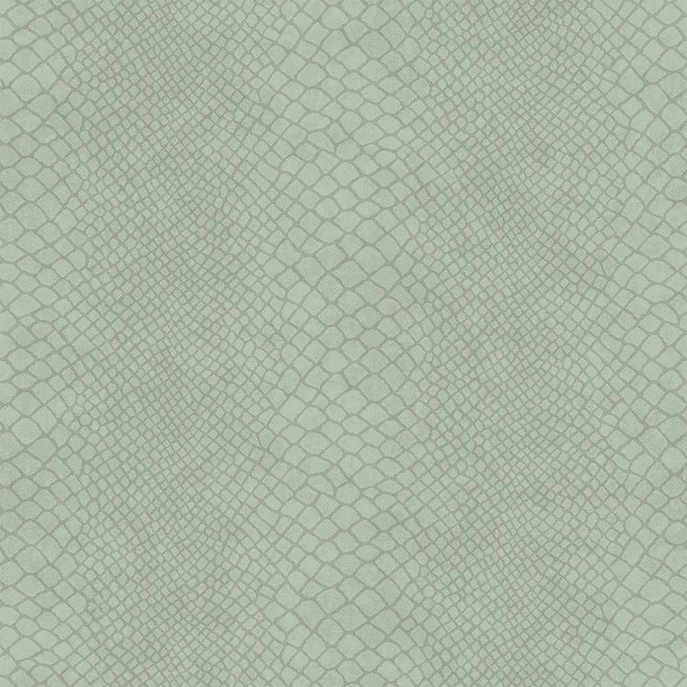 Non-woven wallpaper green, imitation snakeskin 347768, Luxury Skins, Origin