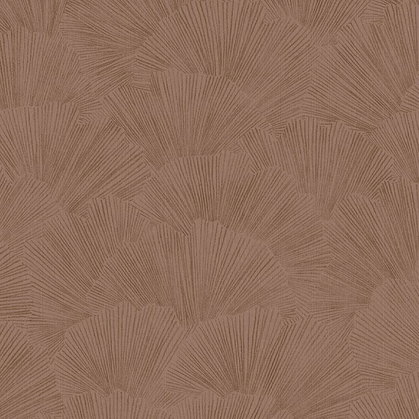Non-woven brown wallpaper, Leaves 317332, Oasis, Eijffinger