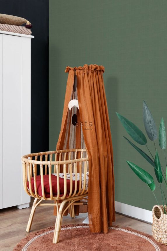 Green non-woven wallpaper 139240, Forest Friends, Esta