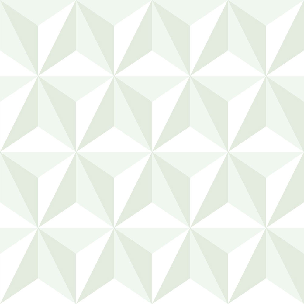 Green-white non-woven wallpaper 3D star pattern 138913, Little Bandits, Esta